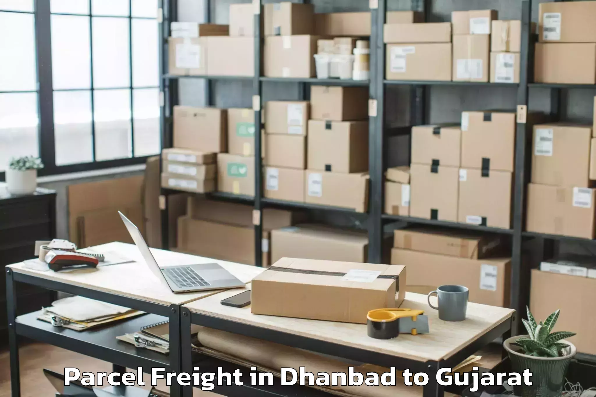 Quality Dhanbad to Sardar Patel University Vallab Parcel Freight